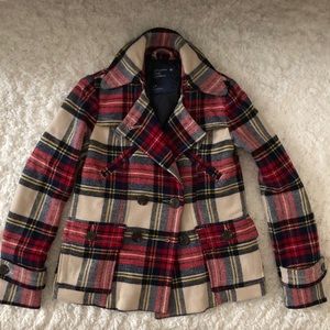 Plaid peacoat: Ready for Fall!!